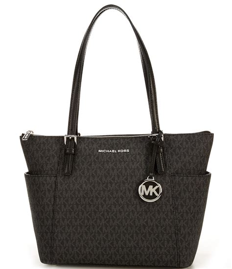 michael kors signature jet set east west tote|mk saffiano leather tote bag.